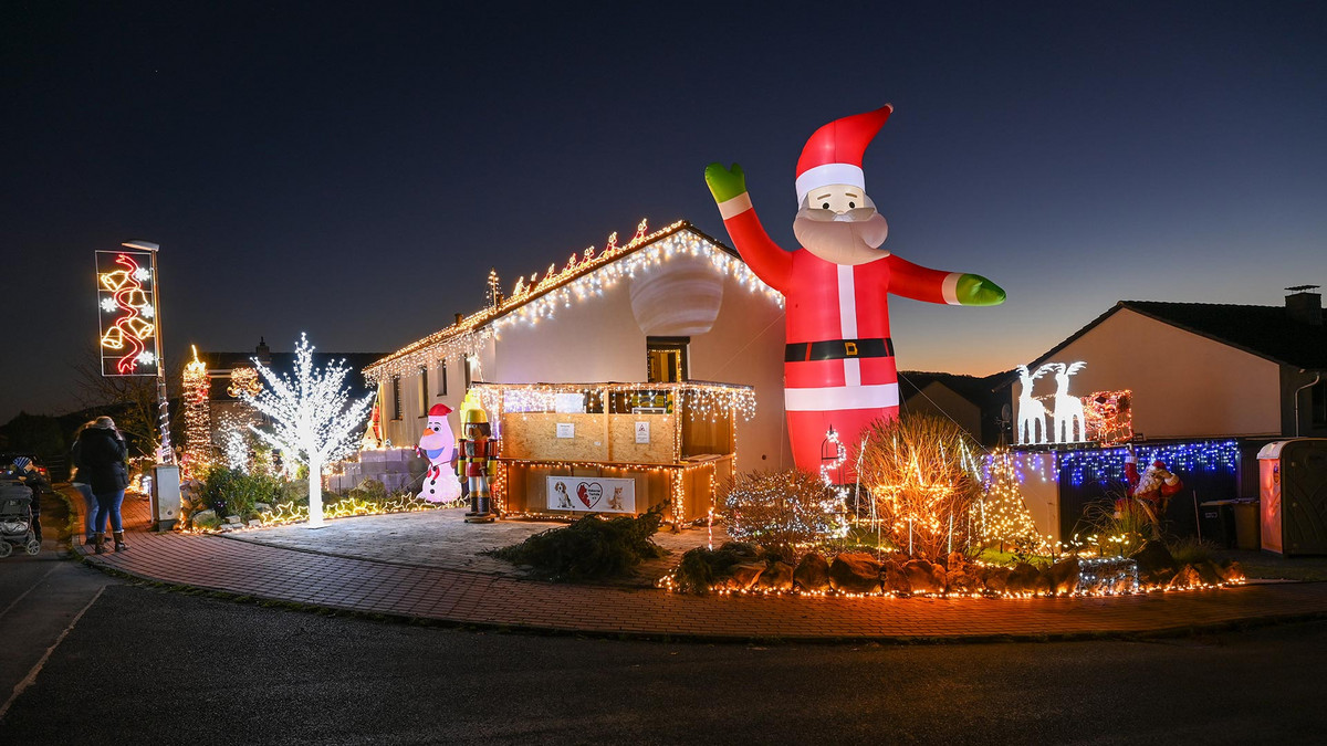 Hessens schönste Weihnachtshäuser: Spektakuläre Weihnachtsdeko